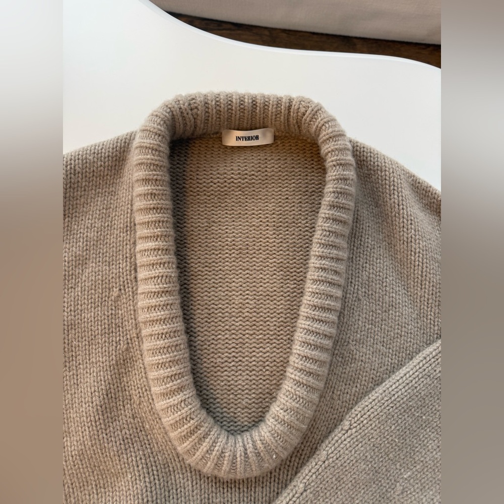 Interior NYC Bruno U Round Neck Sweater Jumper - Picture 5 of 13